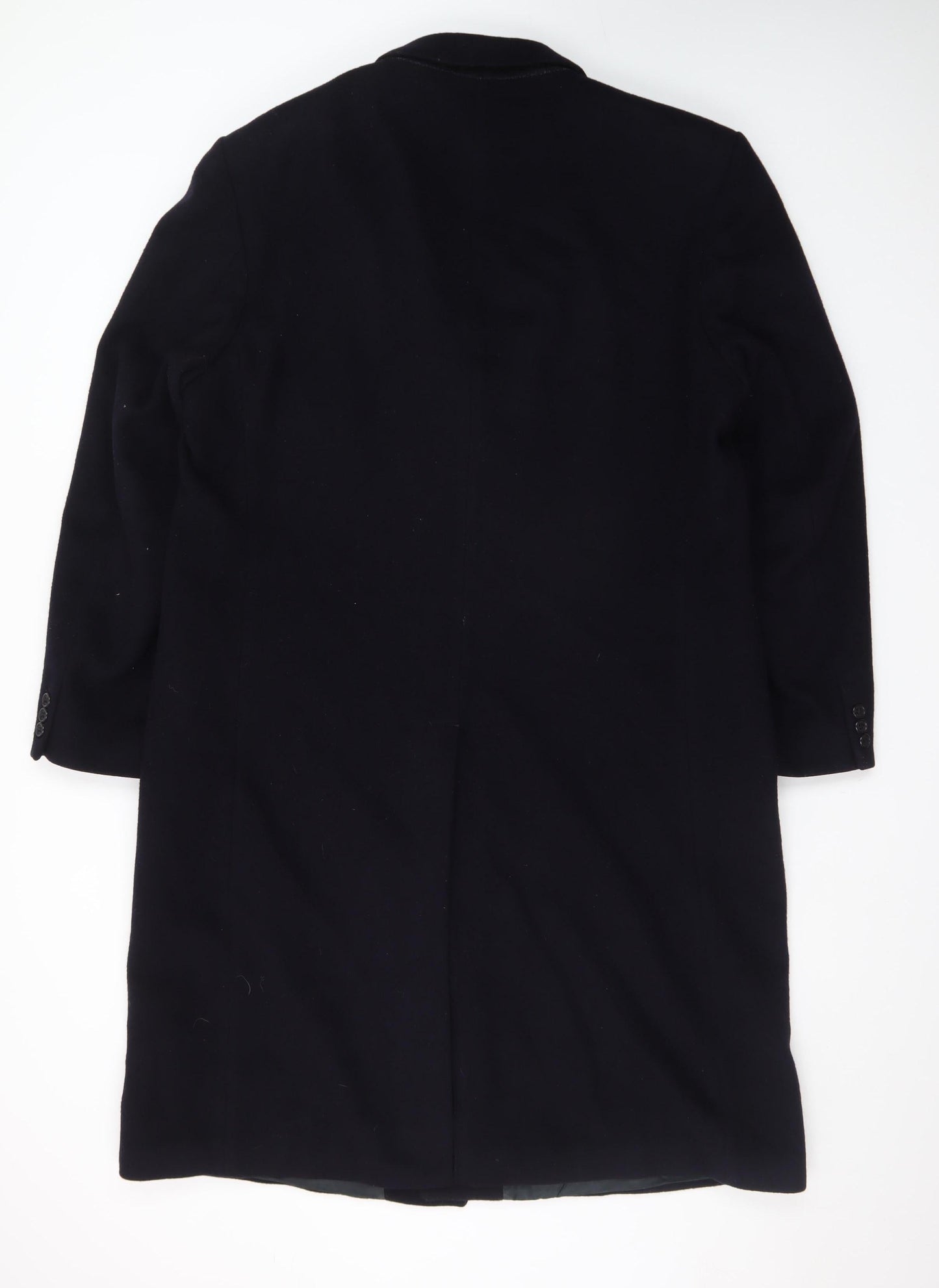 Marks and Spencer Men’s Navy Wool Overcoat Size 44 Classic Long