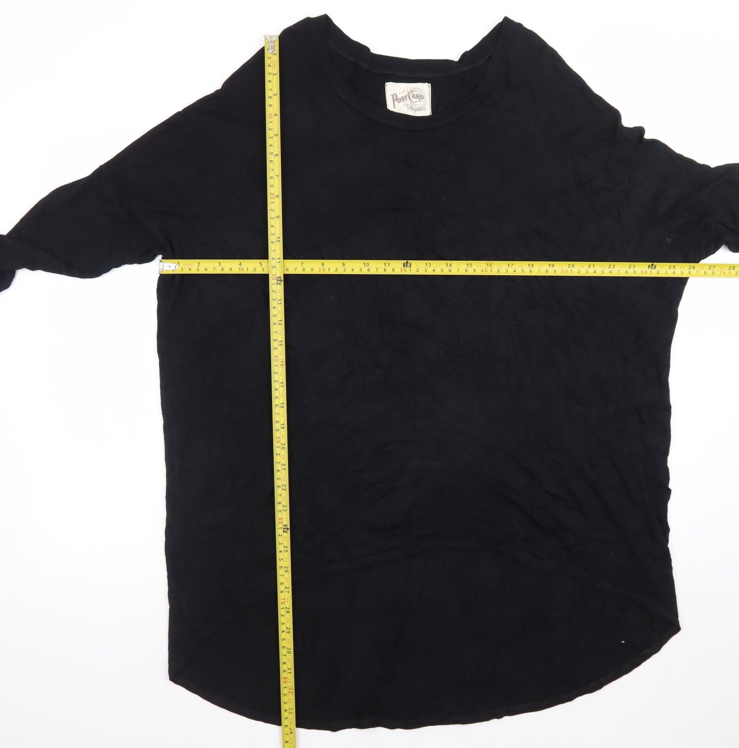 A Postcard From Brighton Women’s Black Relaxed Jersey T-Shirt Size 12