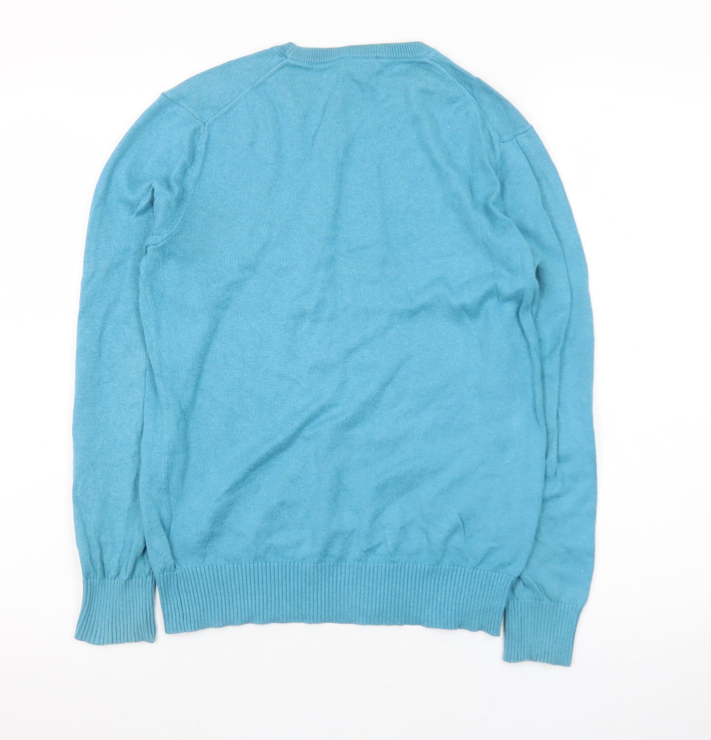 Gap Men's Blue Cotton Crew Neck Pullover Jumper XS