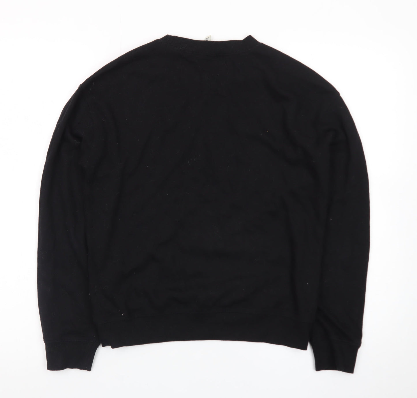 H&M Divided Women Black Small Pullover Sweatshirt Mickey Logo