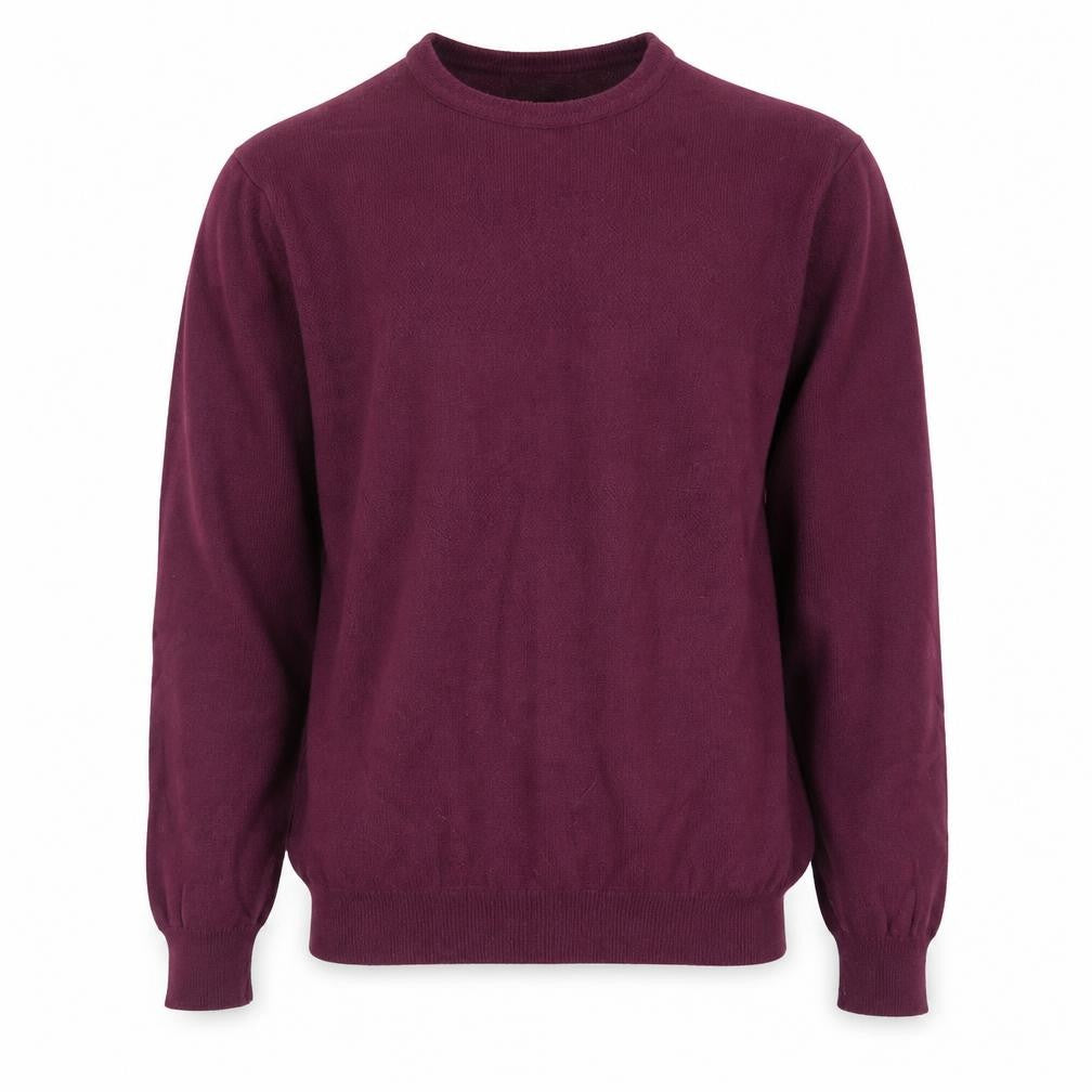 Marks & Spencer Men's Purple Wool Crew Neck Jumper M Regular Fit