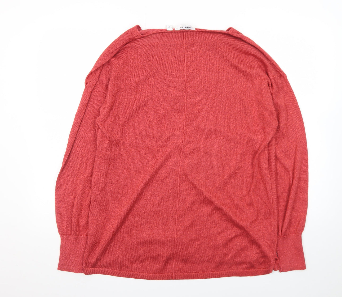 Wuli:Luu by Gok Wan Women's Red Cowl Neck Knit Pullover Jumper L
