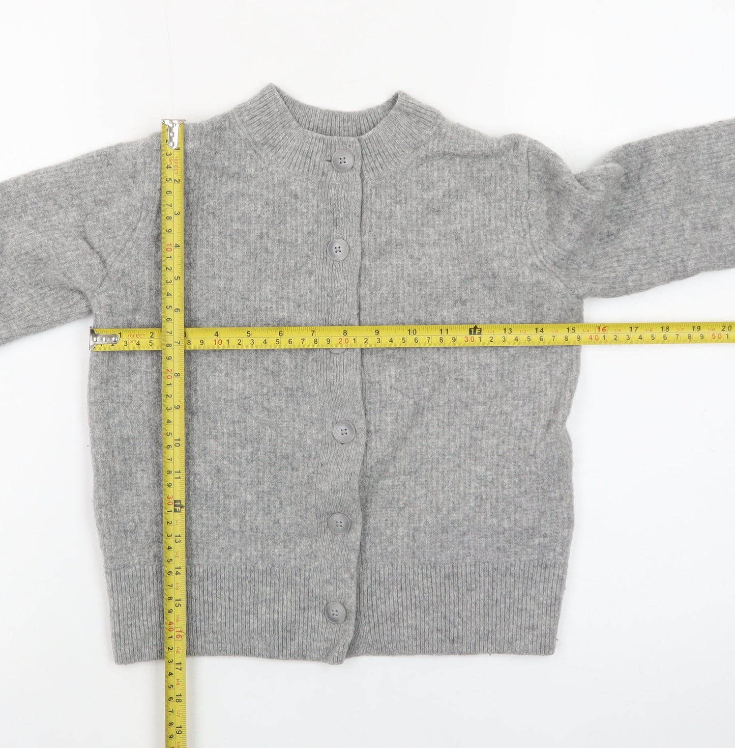 Uniqlo Comptoir des Cotonniers Women's Grey 2XS Wool Cardigan