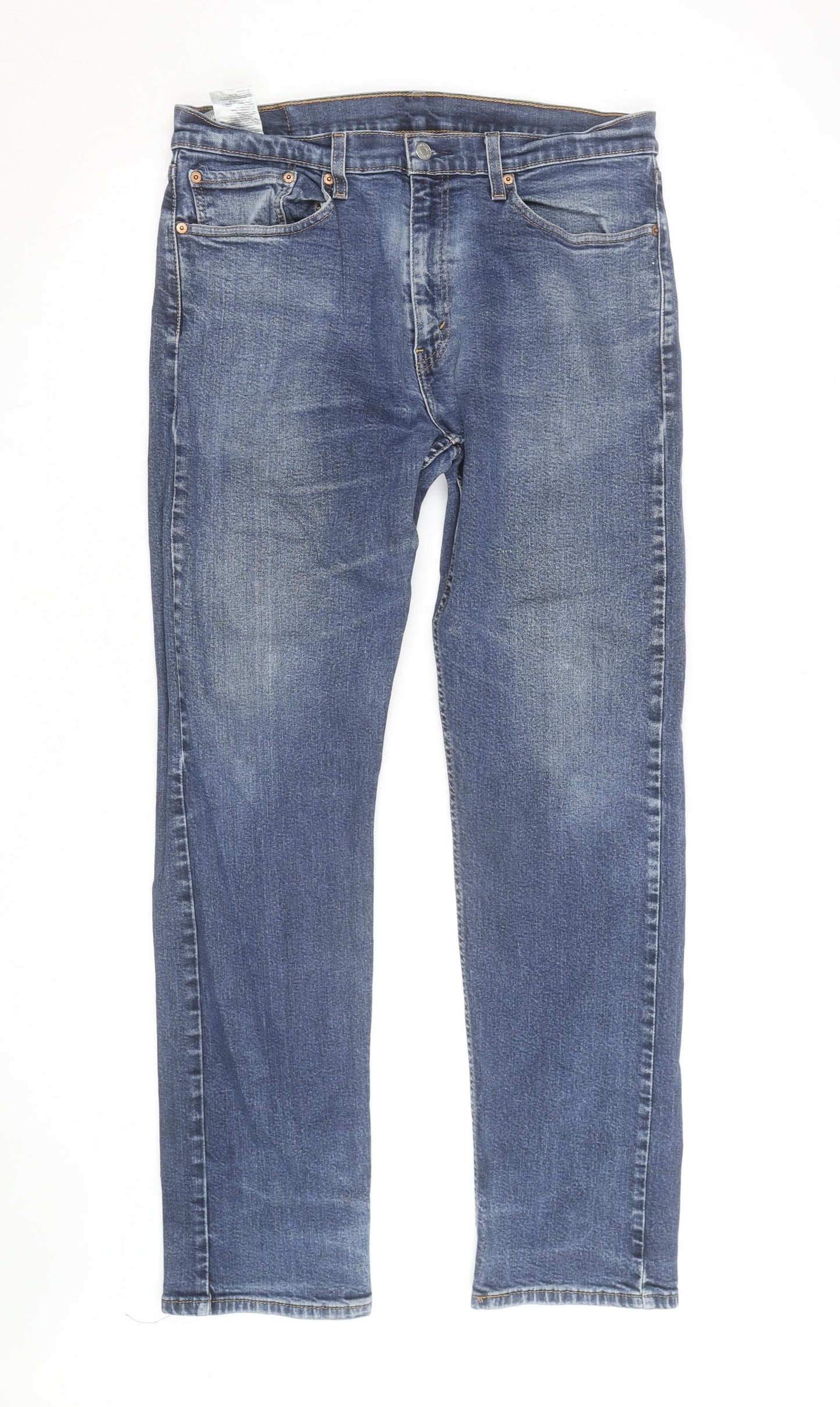 Levi's Men's Blue 505 Regular Fit Straight Denim Jeans W34 L34