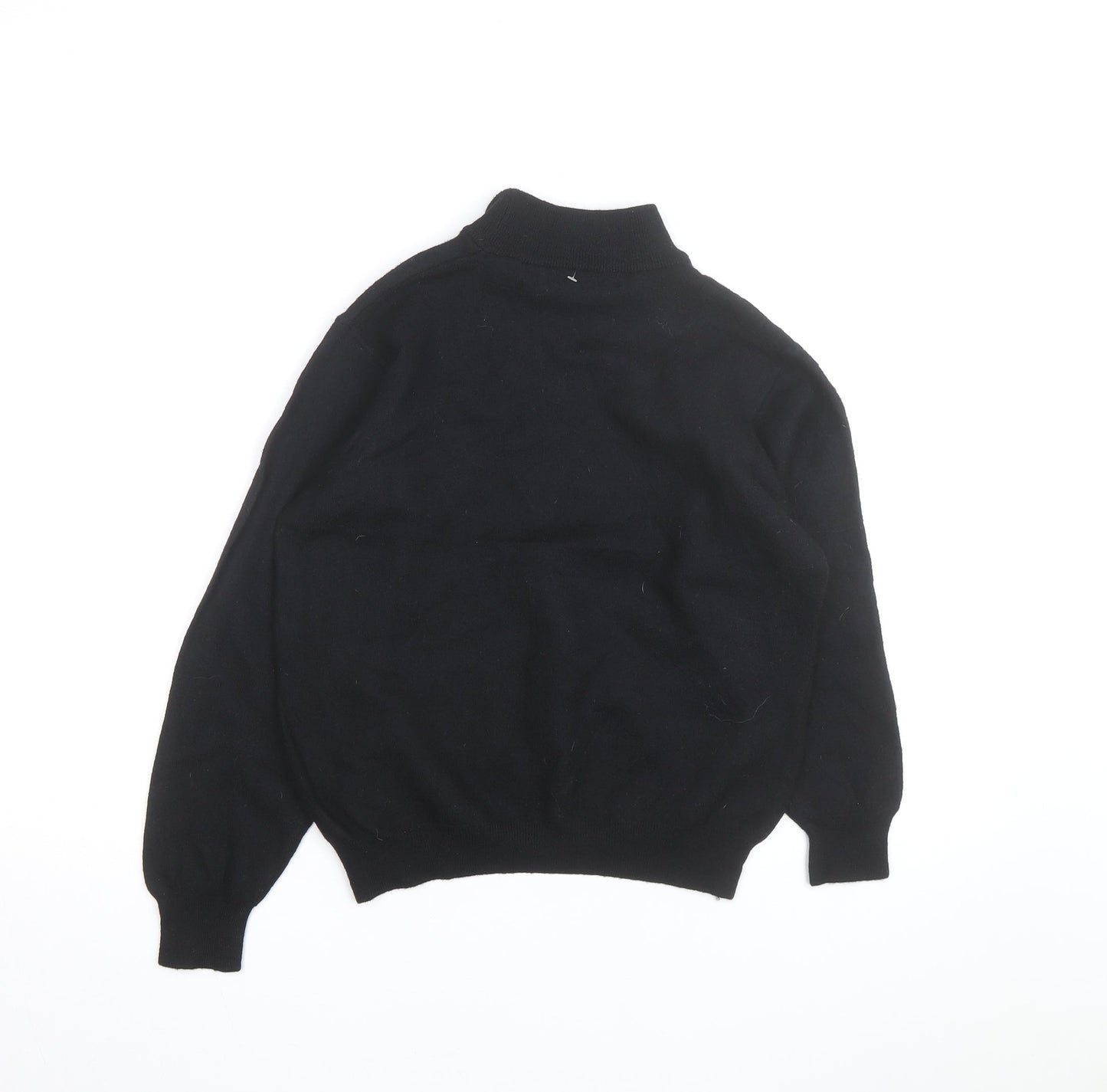 Brandini Women's Black Roll Neck Wool Jumper Size M