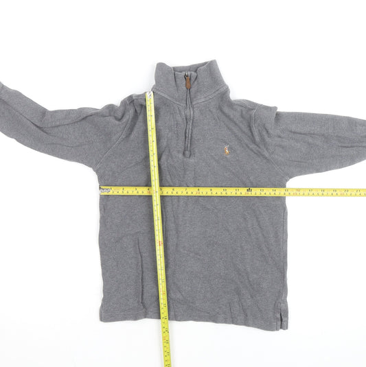 Ralph Lauren Boys Grey 1/4 Zip Fleece Jumper M 10-12 Years