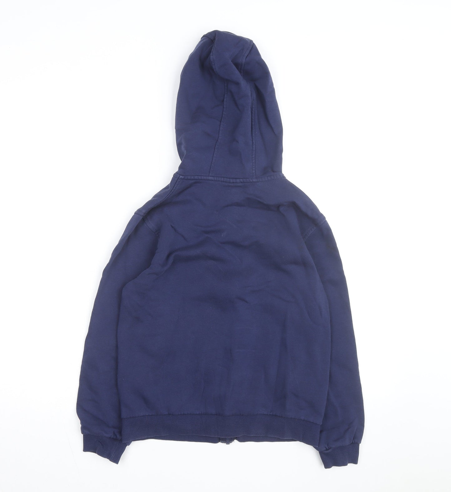 Nike Boys Navy Blue Full Zip Hoodie - Size L (147-158 cm) Cotton Blend