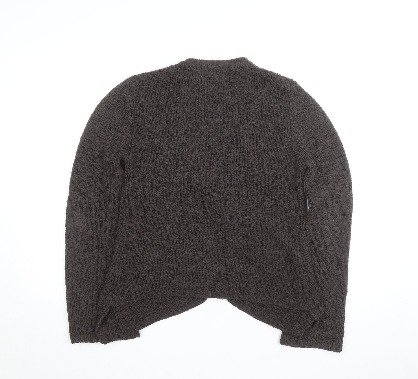 Marks and Spencer Per Una Women's Brown V-Neck Knit Cardigan M