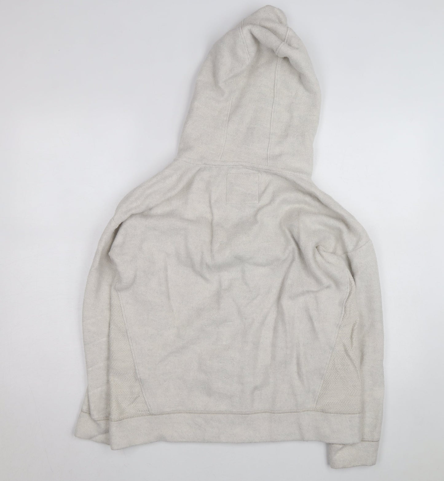 Fat Face Men's Beige Full Zip Hoodie Size M Cotton Knit