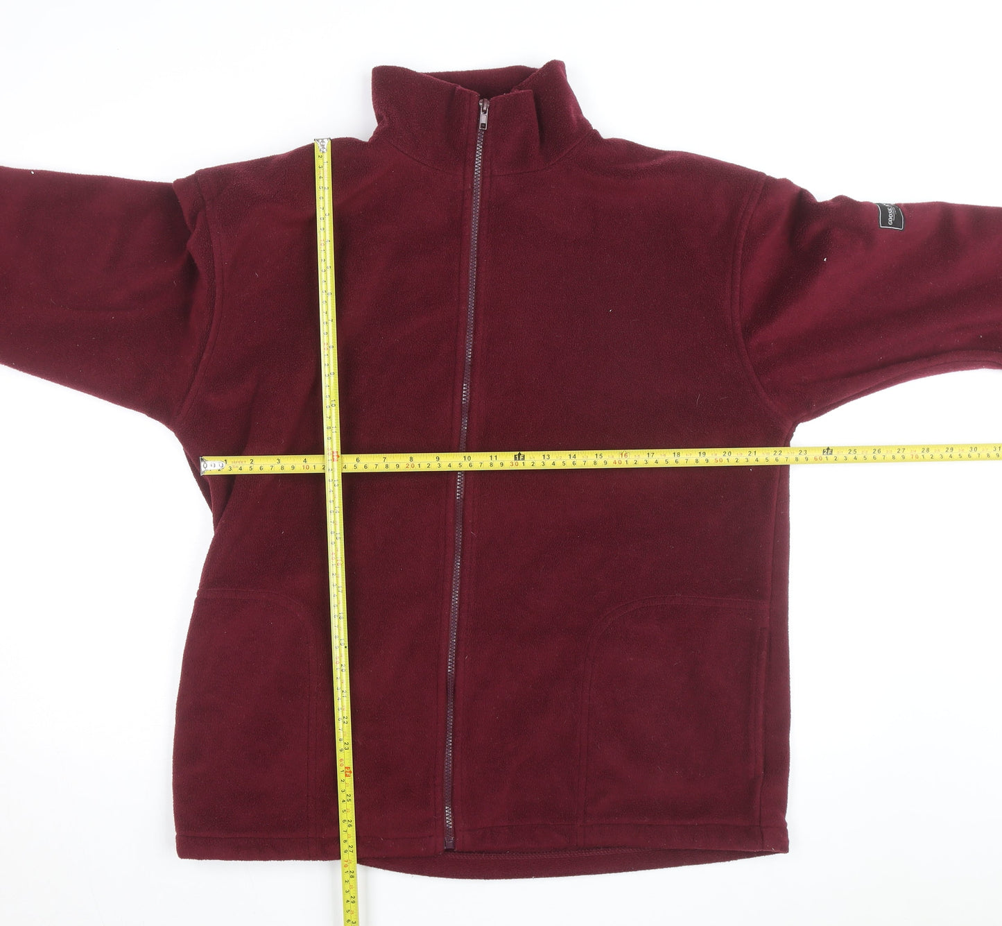 Geese & Gander Men's Burgundy Fleece Windbreaker Jacket Size L