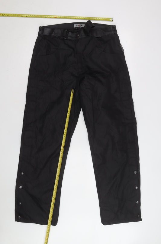 GOGI Men's Black 32 Cargo Workwear Trousers with Buckle Belt
