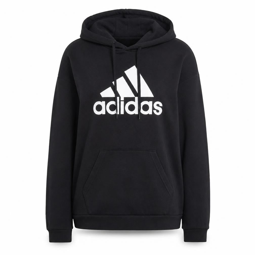 Adidas Womens Black Pullover Hoodie Size S Logo Graphic Hooded Sweatshirt
