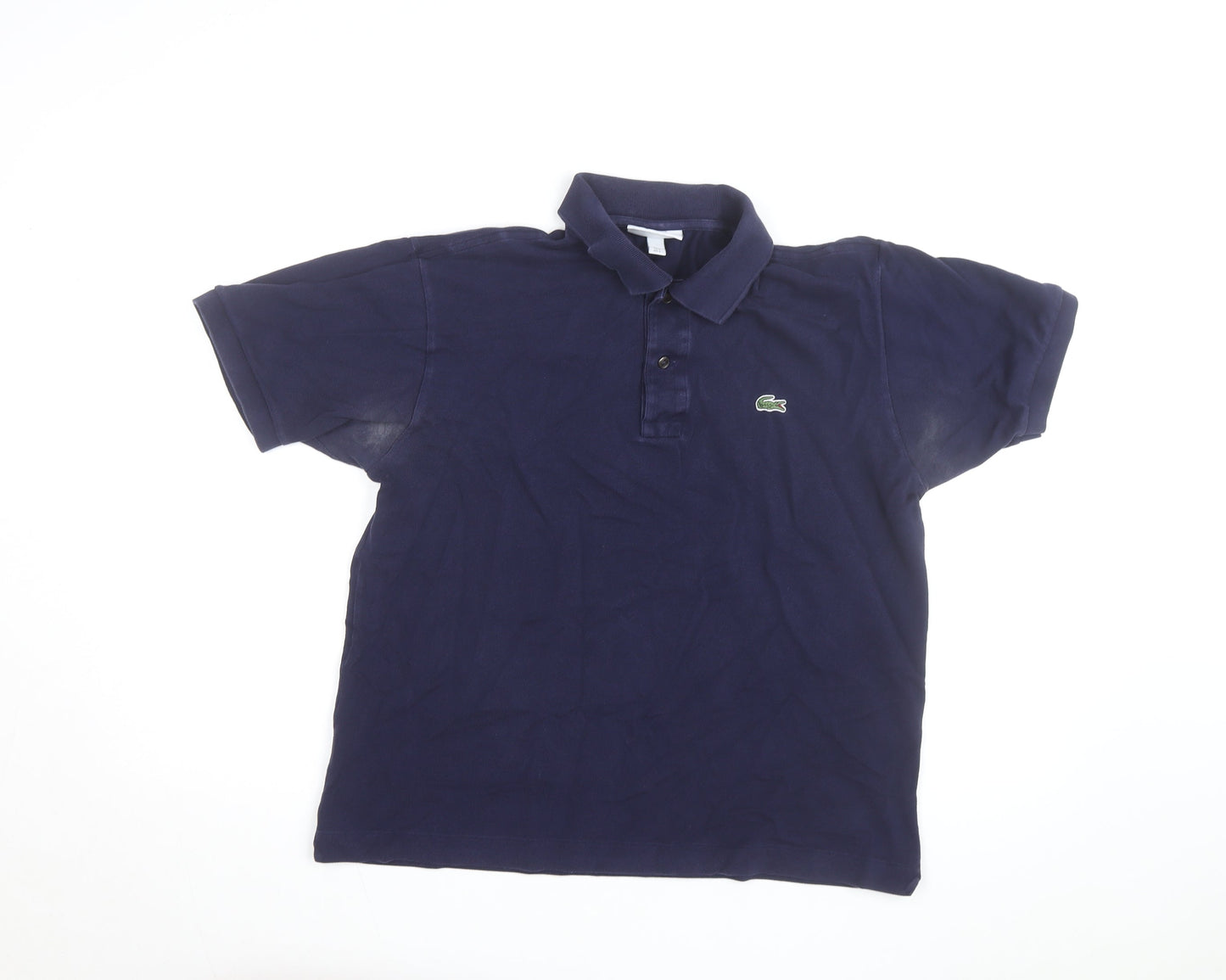 Lacoste Men's Blue Classic Fit Cotton Polo Shirt Size L