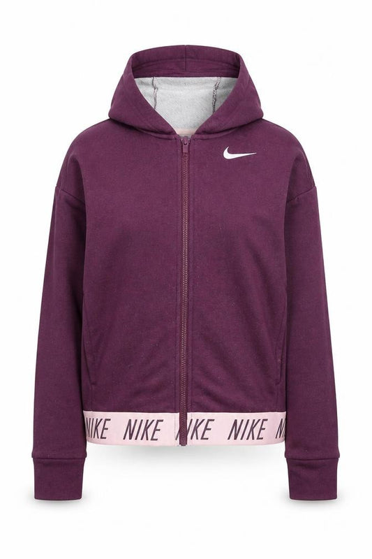 Nike Womens Purple Dri-FIT Full Zip Hoodie Size M