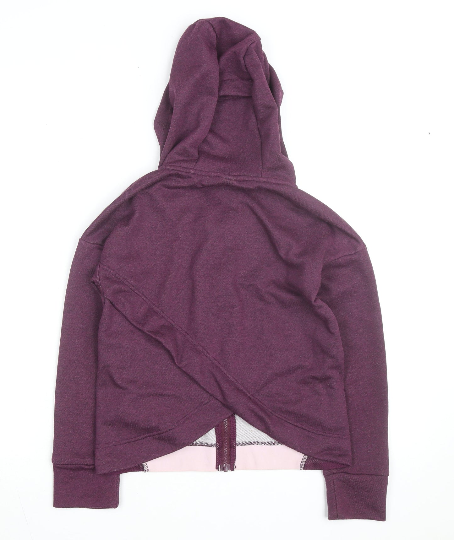 Nike Womens Purple Dri-FIT Full Zip Hoodie Size M