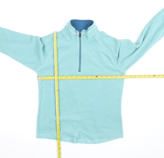 Trespass Womens Blue Fleece Pullover Sweatshirt UK 12 Medium