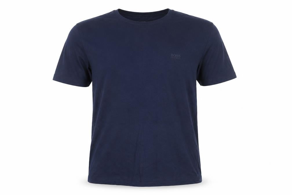 Hugo Boss Men's Blue XL Crew Neck Cotton T-Shirt