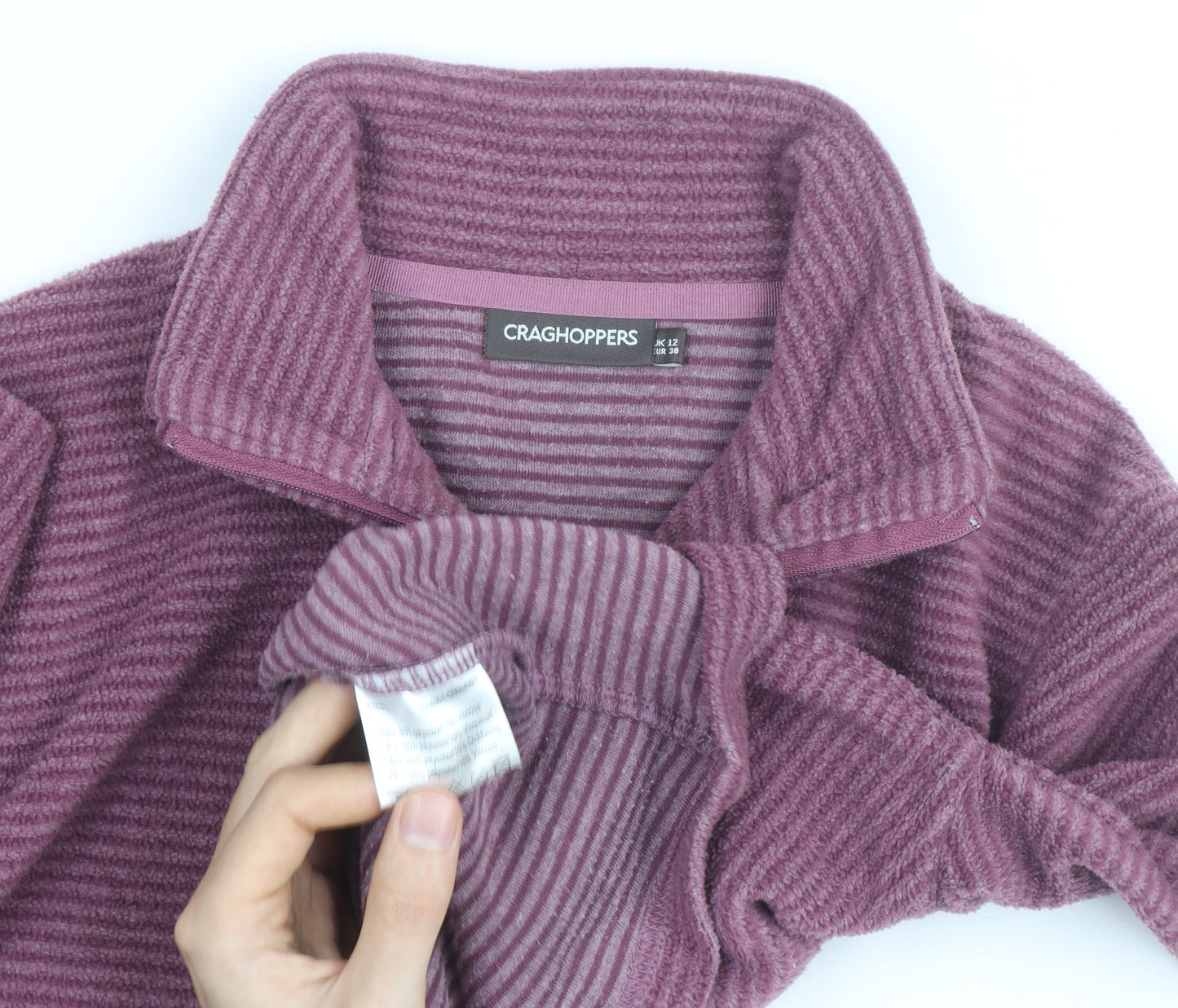 Craghoppers Womens Purple Fleece Pullover Sweatshirt UK 12