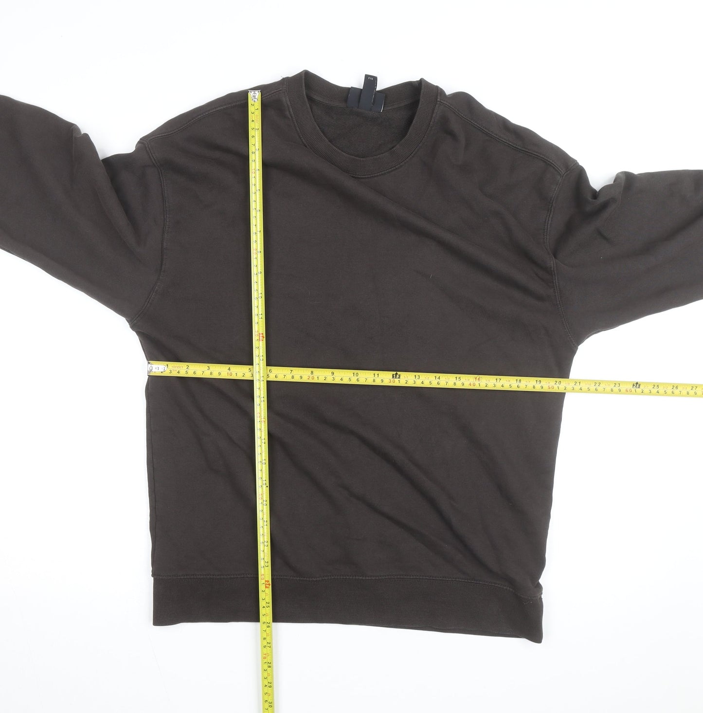 H&M Men's Brown Loose Fit Crew Neck Sweatshirt Size S