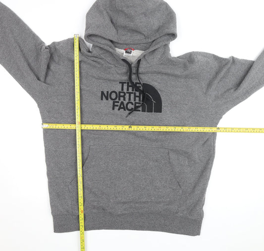 The North Face Mens Grey Pullover Hoodie XL Logo Outdoor Sweatshirt