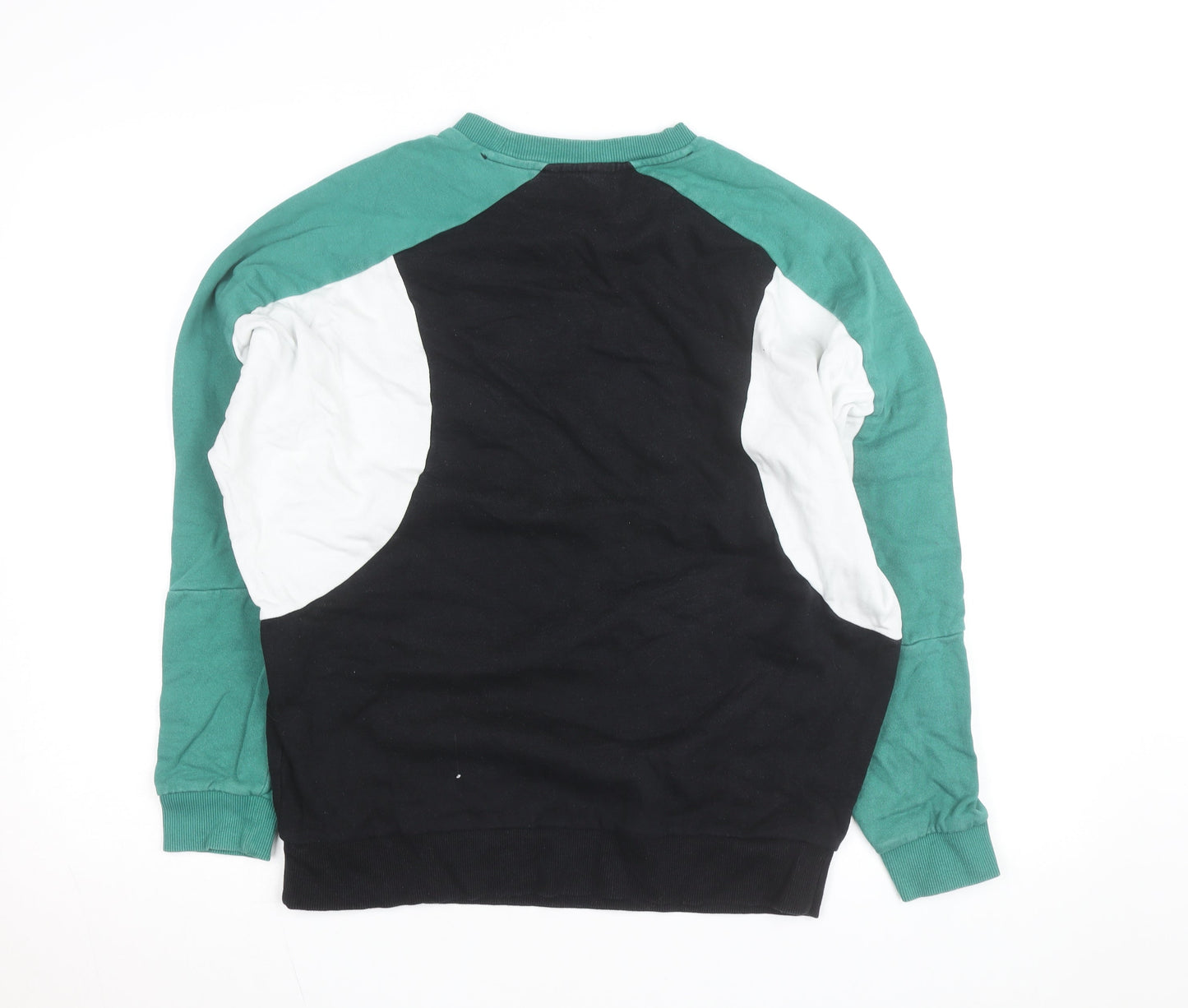 ASOS DESIGN Men's Black XS Raglan Graphic Pullover Sweatshirt