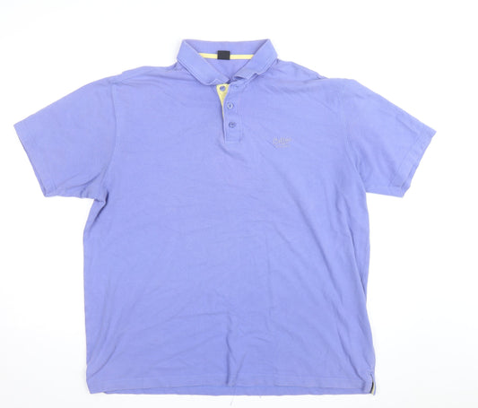 Cotton Traders Men's Sky Blue Polo Shirt XL 100% Cotton Classic Fit