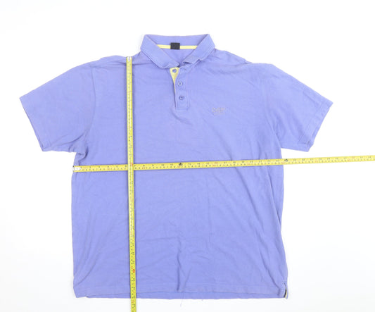 Cotton Traders Men's Sky Blue Polo Shirt XL 100% Cotton Classic Fit