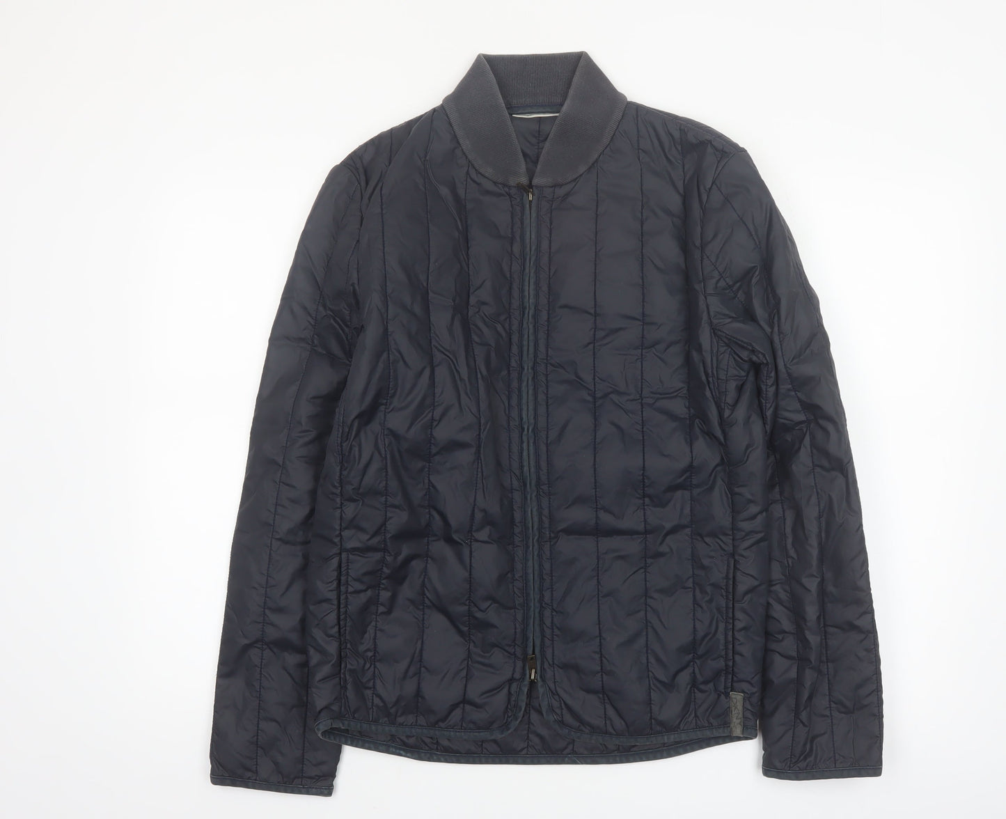 DKNY Jeans Men's Blue Quilted Nylon Jacket Size S