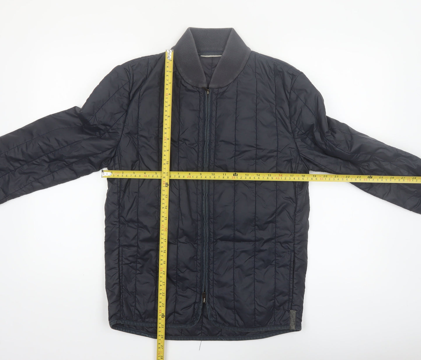 DKNY Jeans Men's Blue Quilted Nylon Jacket Size S