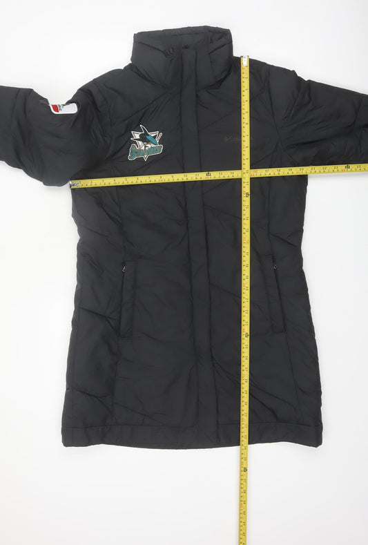 Columbia Women's Black Long Puffer Coat M Winter Outdoor