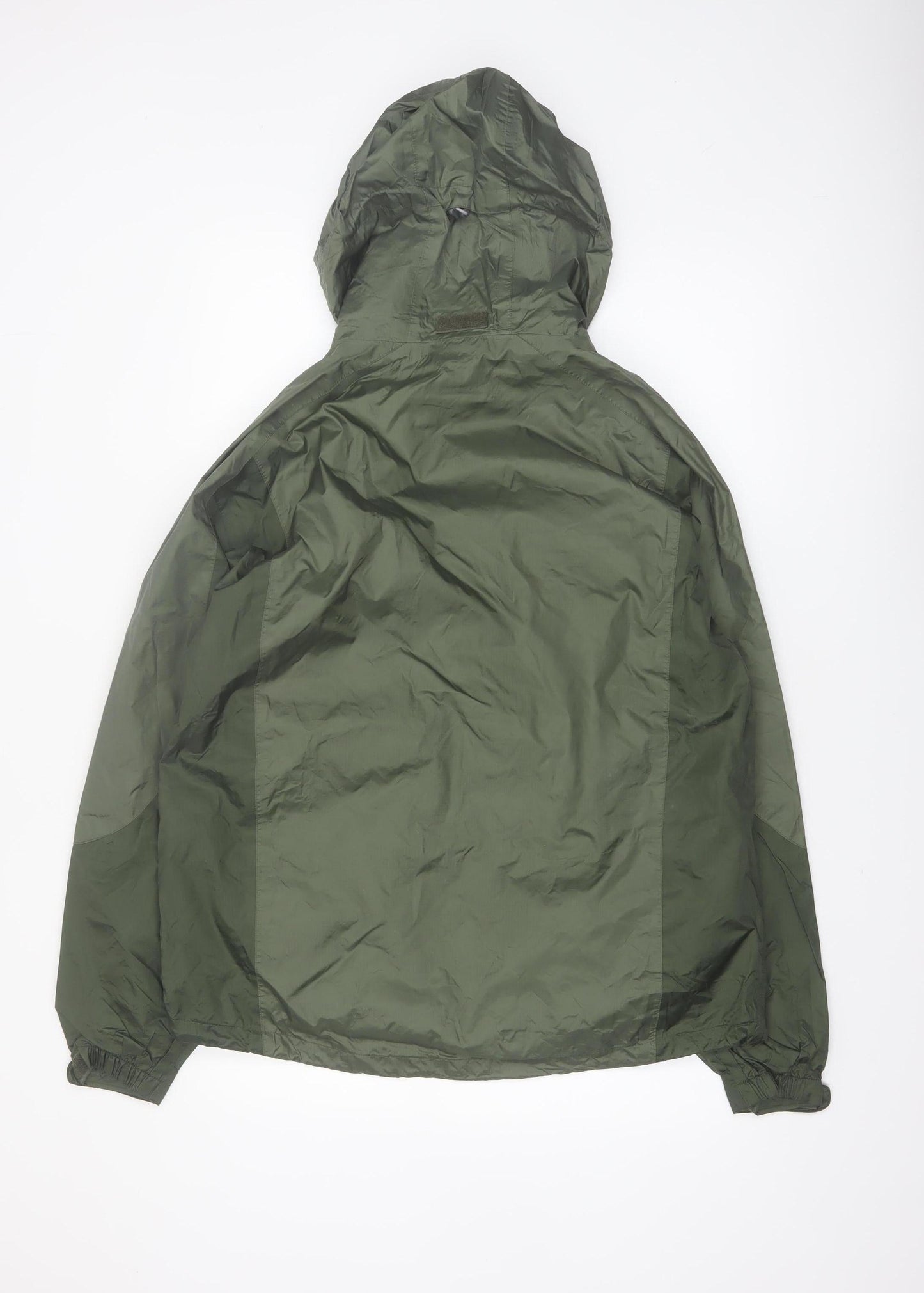Black Diamond Men's Green Hooded Waterproof Rain Jacket Size M