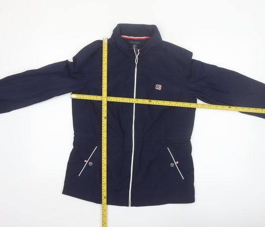 Tommy Hilfiger Women's Blue Bomber Jacket Size S Full Zip Lightweight