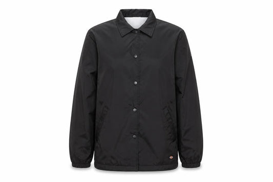 Dickies Womens Black Nylon Coach Jacket S Casual Workwear Style