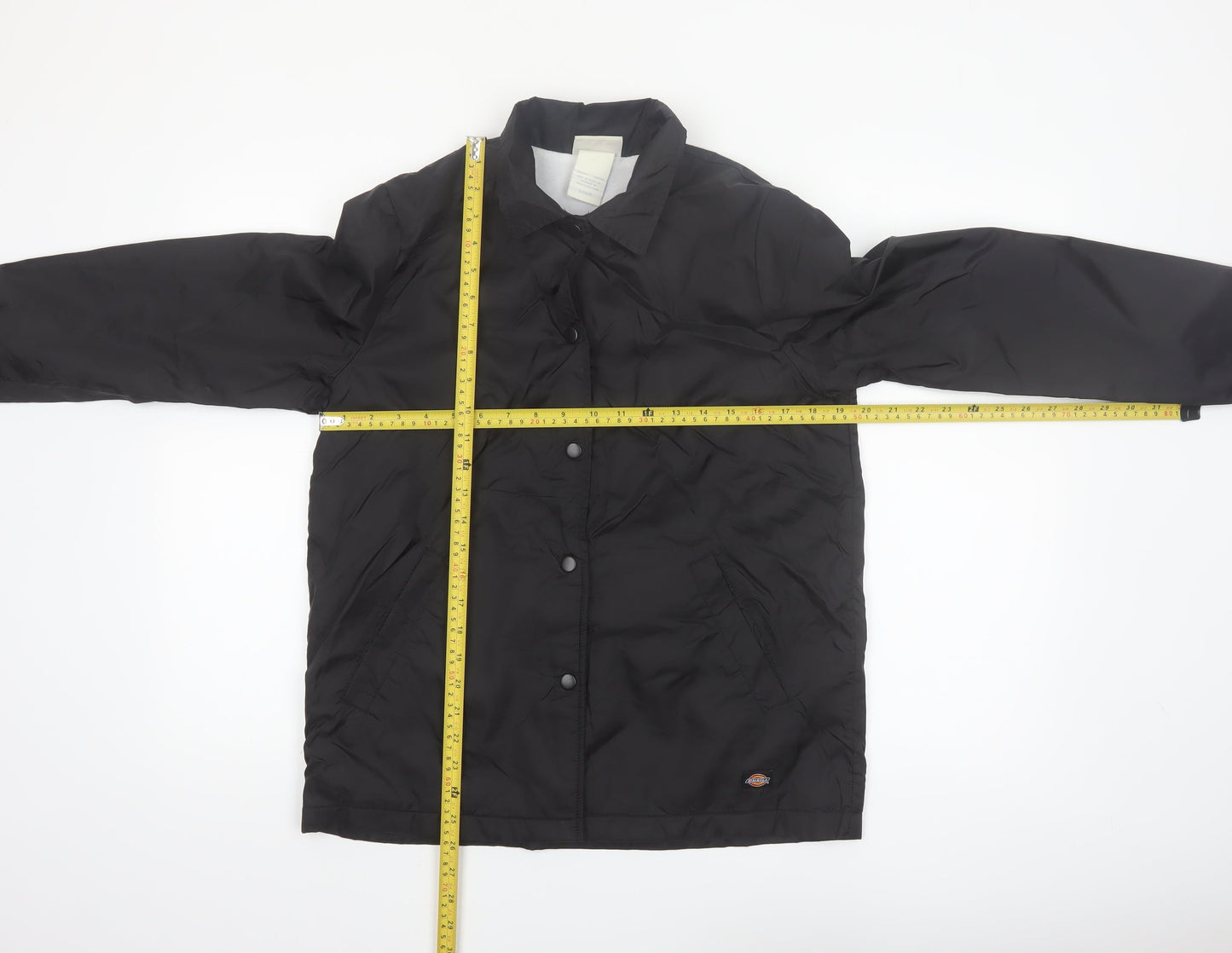 Dickies Womens Black Nylon Coach Jacket S Casual Workwear Style