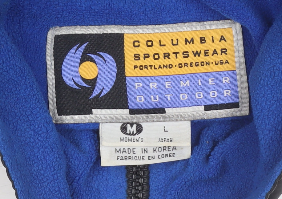 Columbia Women Black M Puffer Jacket Winter Fleece Lined Outdoor