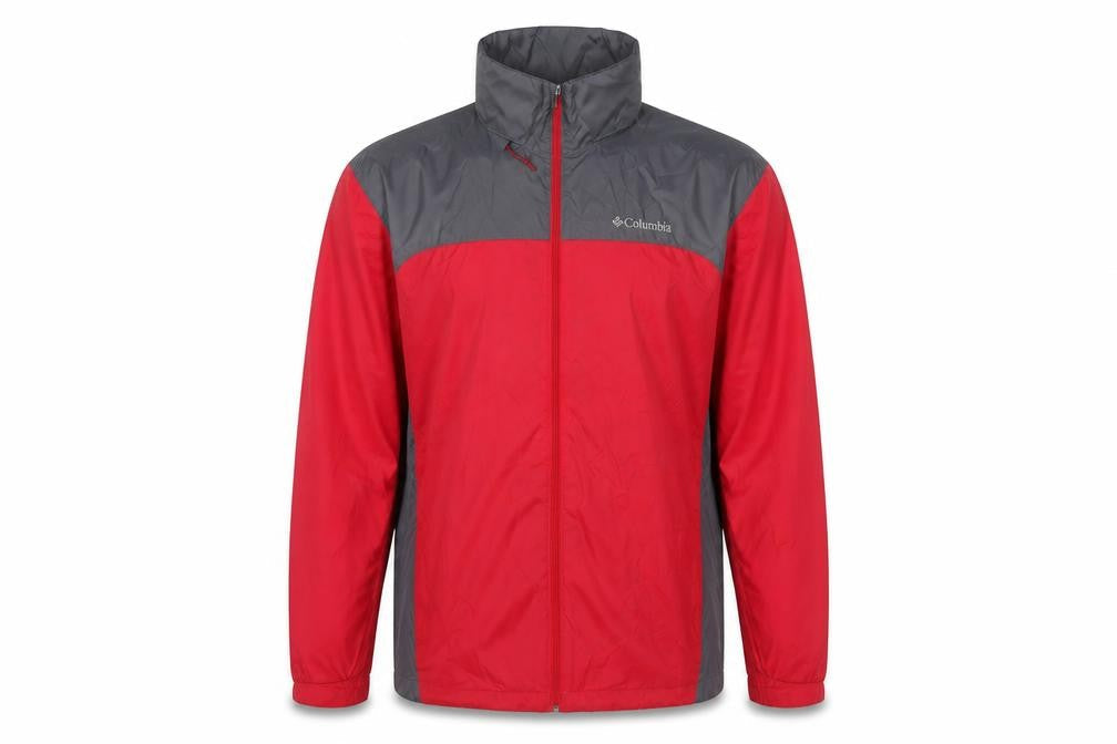Columbia Men's Red Windbreaker Jacket L Lightweight Outdoor