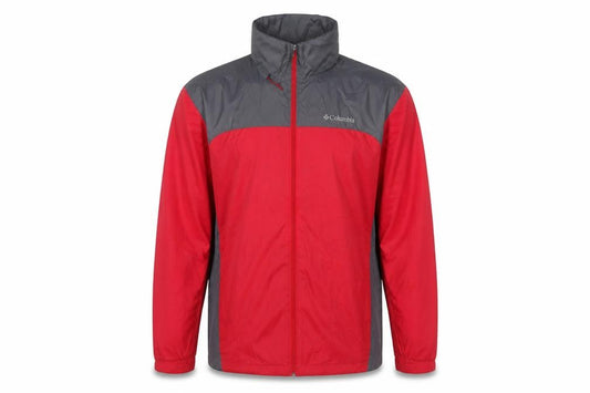 Columbia Men's Red Windbreaker Jacket L Lightweight Outdoor