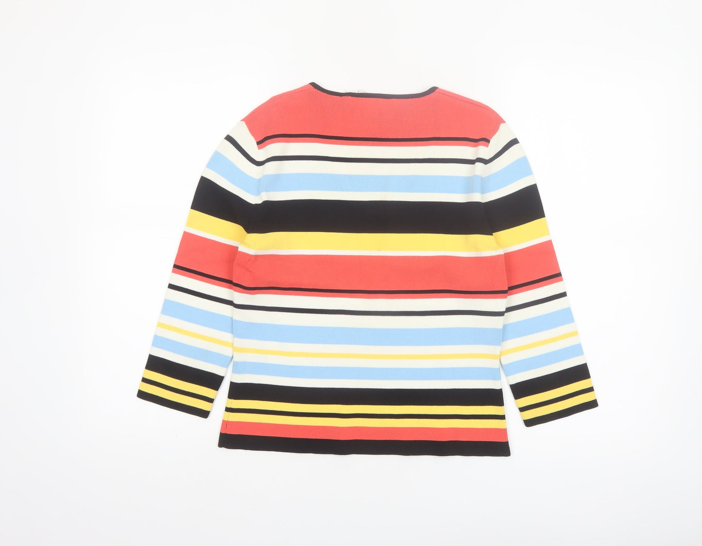 Cyrus Women's Multicoloured Striped Knit Pullover Jumper Size M