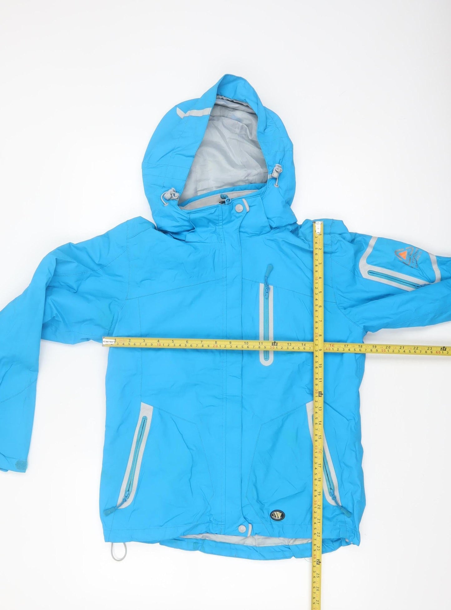 Wetskins Women's Blue Waterproof Ski Jacket Size S Hooded Winter Coat