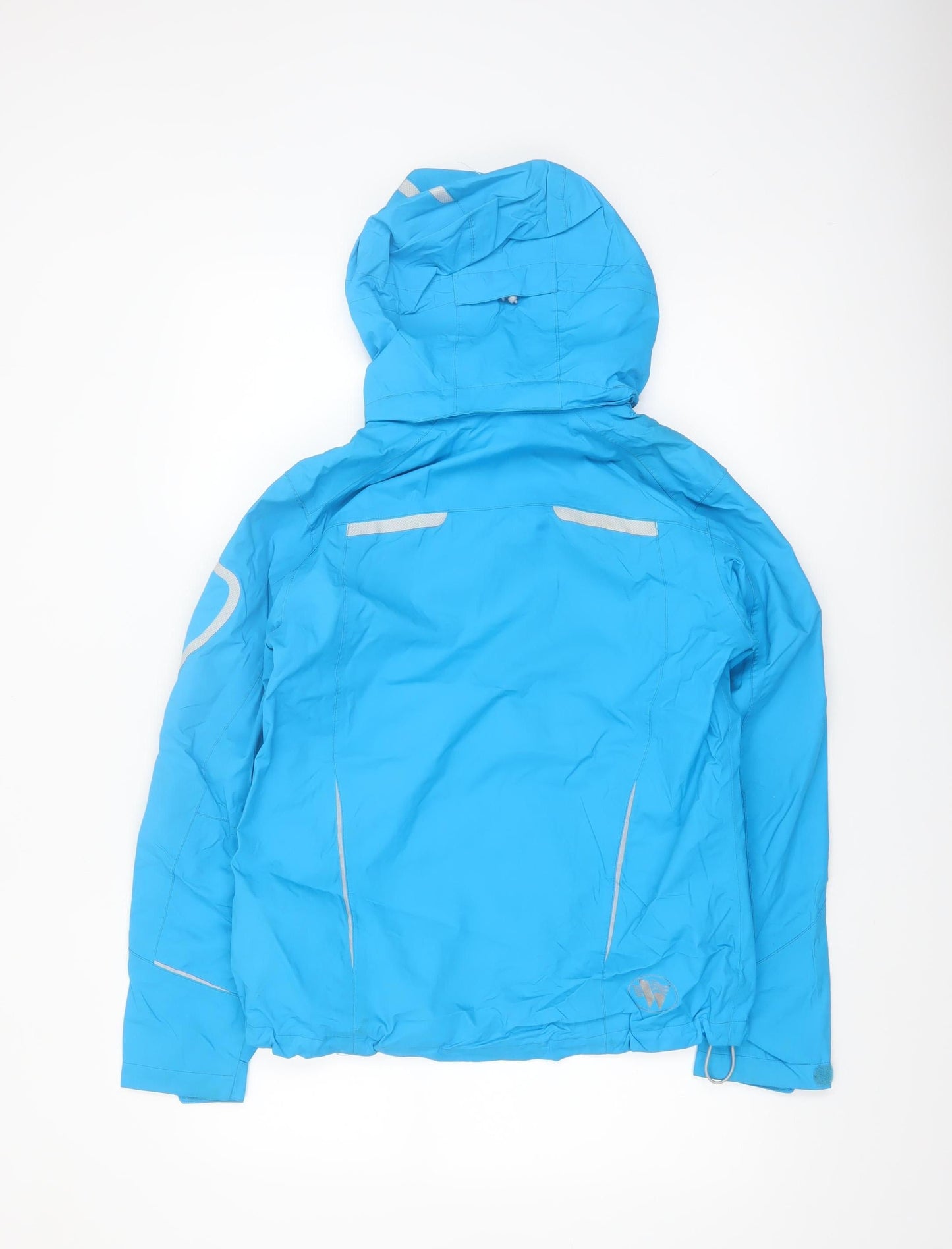 Wetskins Women's Blue Waterproof Ski Jacket Size S Hooded Winter Coat