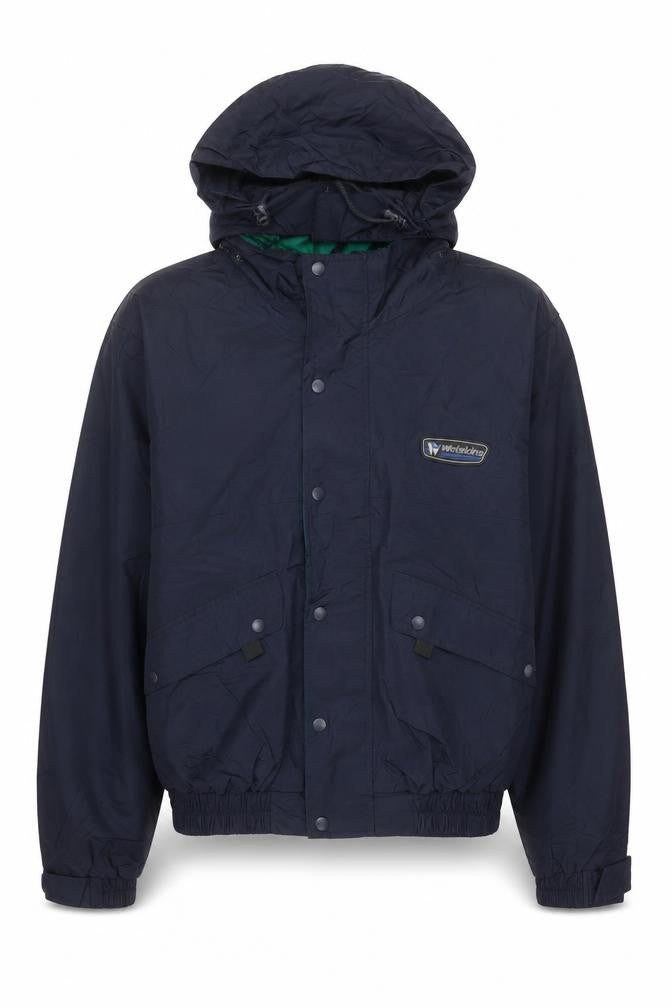 Wetskins Men's Blue Waterproof Hooded Rain Jacket Size S