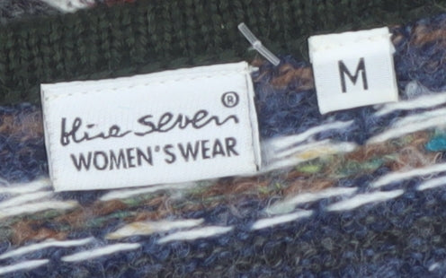 Blue Seven Womens Multicoloured Fair Isle Knit Cardigan M
