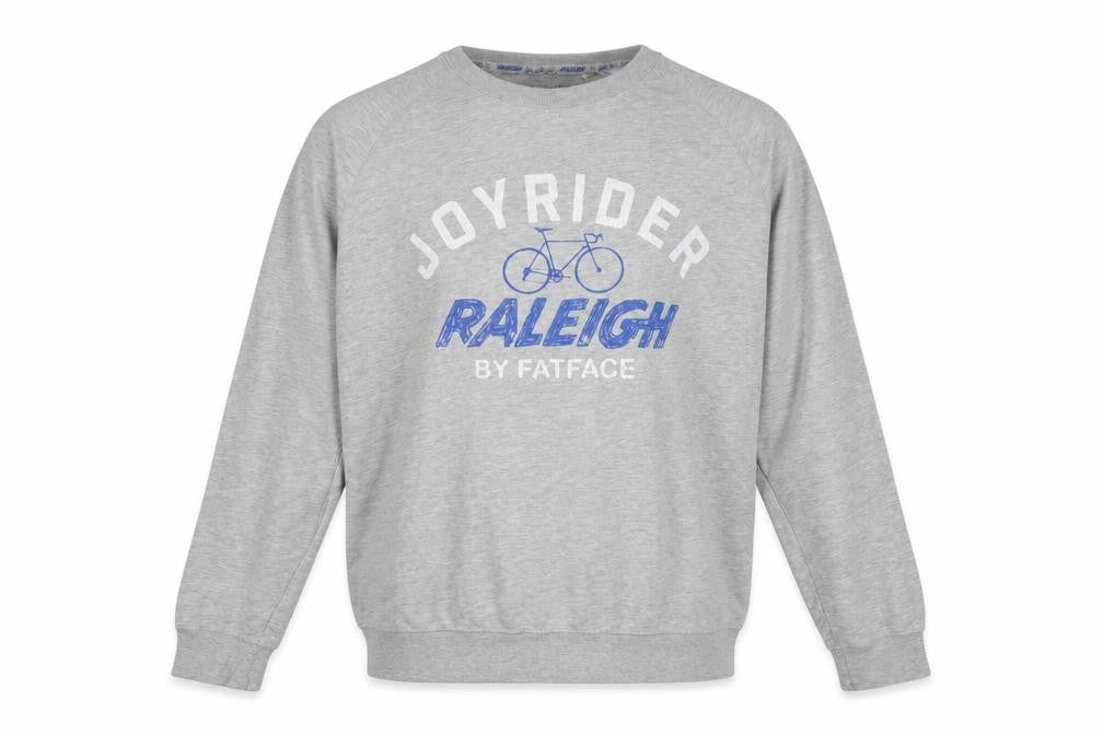 FatFace Men's Grey Raleigh Cycling Graphic Pullover Sweatshirt XL