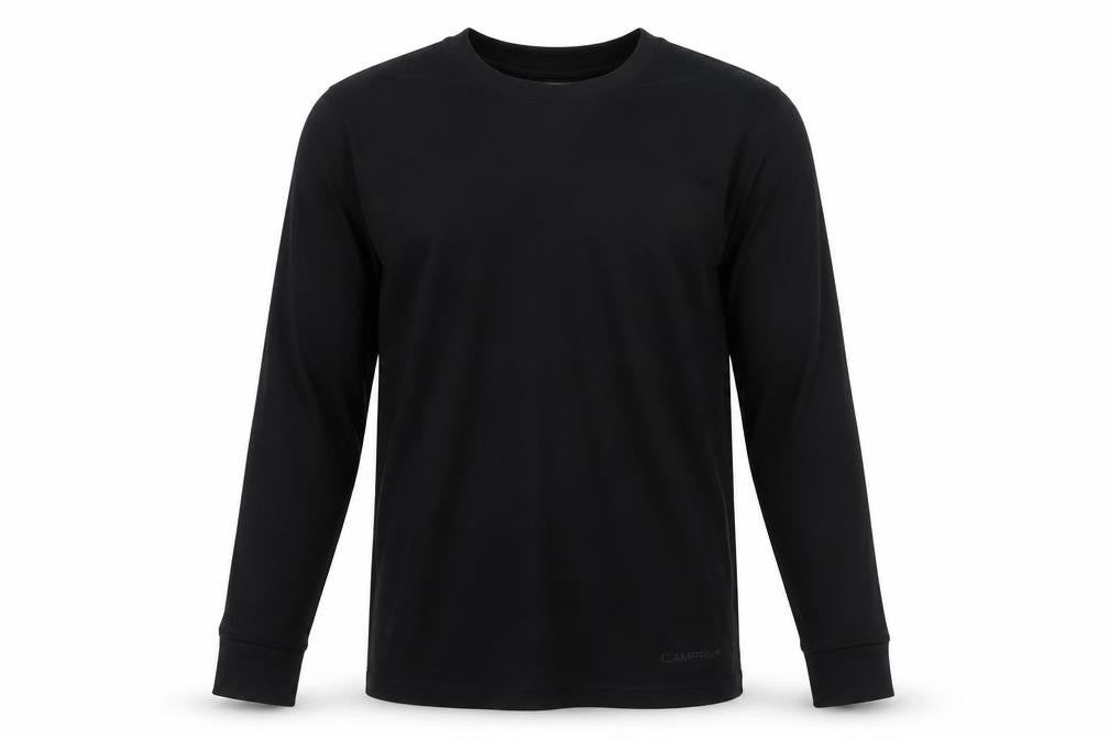 Campri Men's Black Long Sleeve Athletic Quick Dry Top M