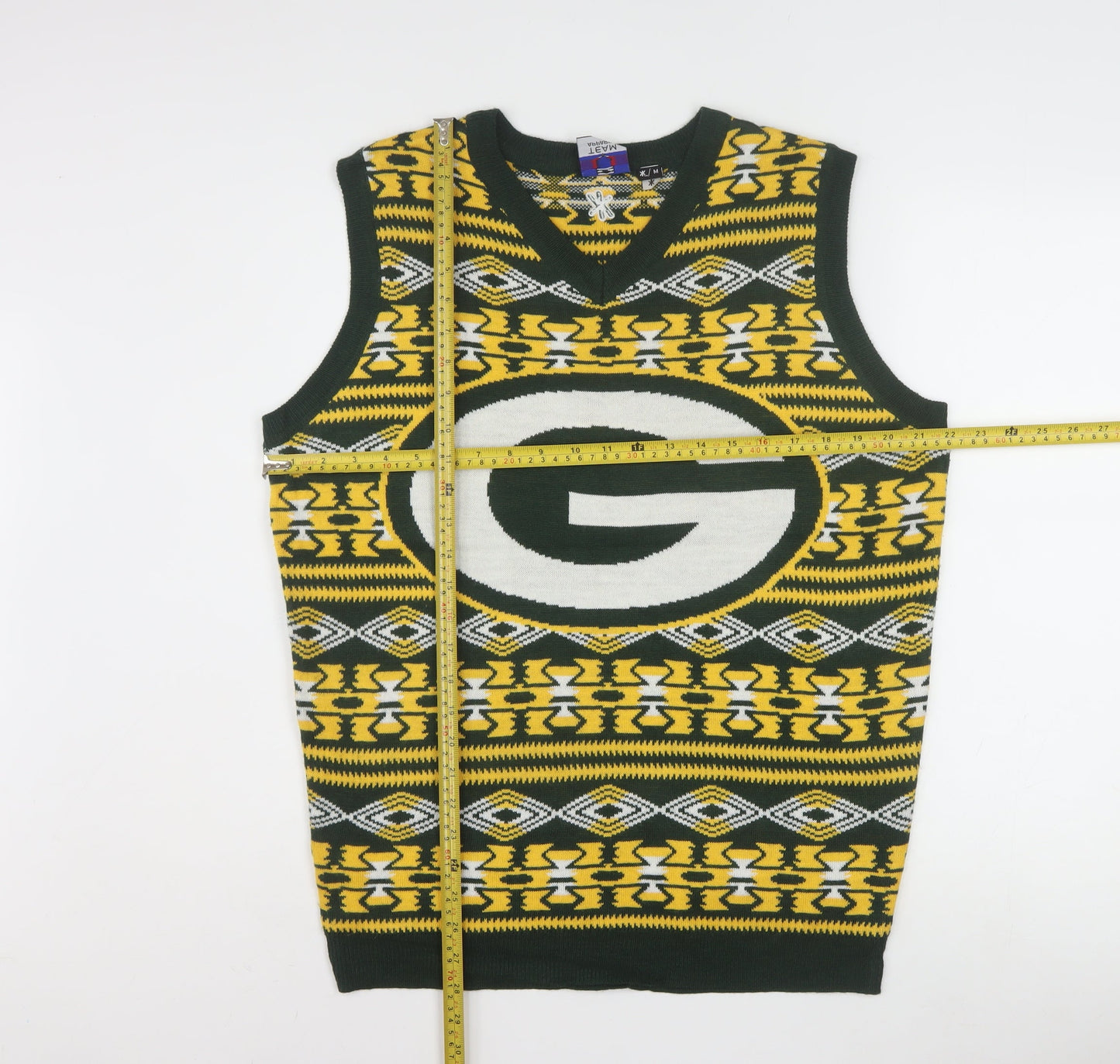 Team NFL Men’s Multicoloured Acrylic Knit Sleeveless Vest M