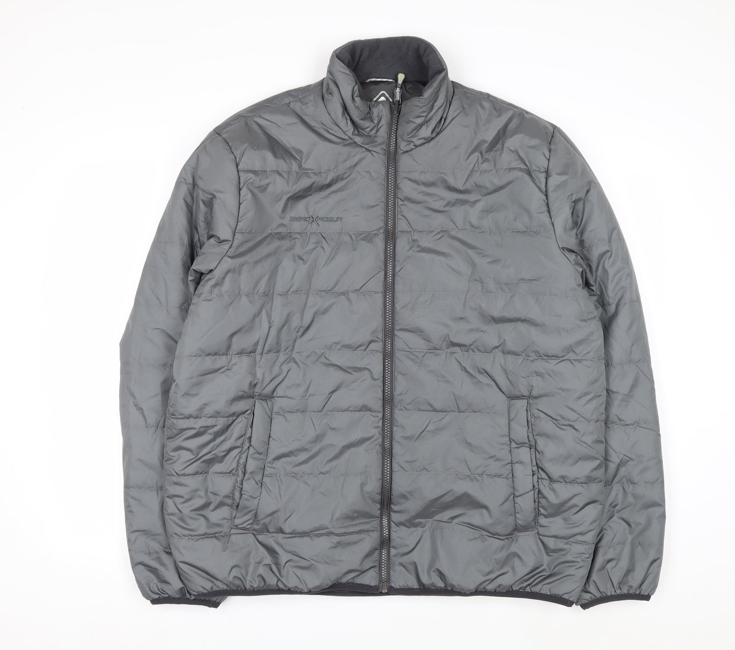 ZeroXposur Men's Grey L Insulated Puffer Jacket Winter Coat