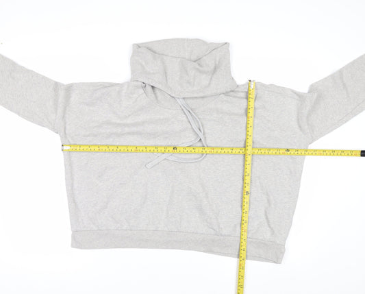 AllSaints Womens Grey XS Pullover Hooded Sweatshirt 100% Cotton