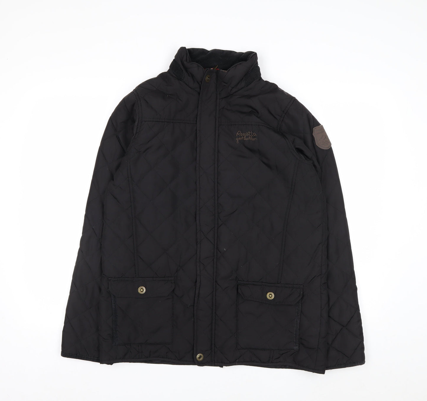 Regatta Women’s Black Quilted Jacket 34in Classic Mid-Length Polyester