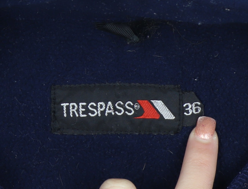 Trespass Men's Blue Full Zip Fleece Sweatshirt Size S Outdoor Jacket