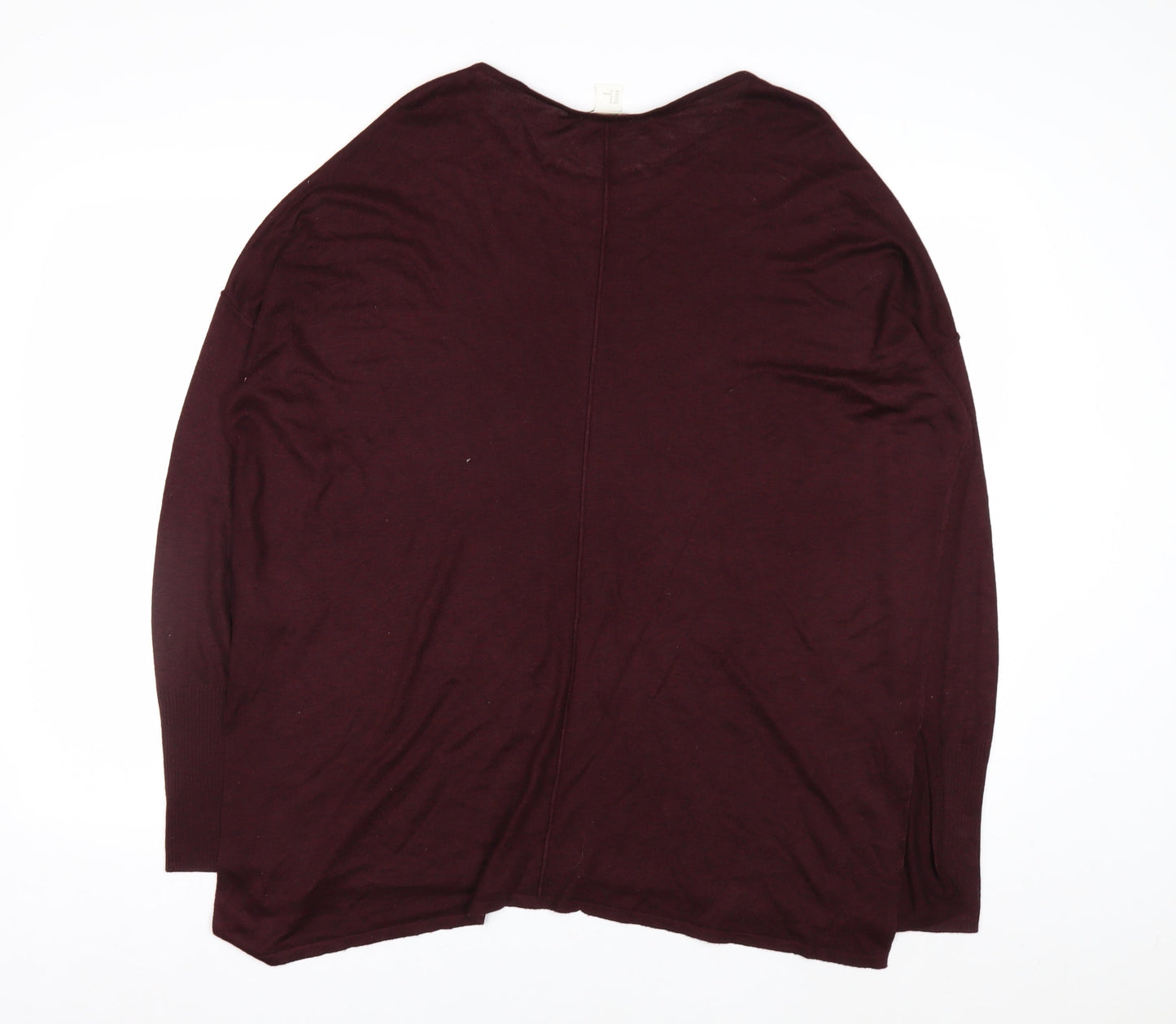 H&M Women's Red Relaxed Fit Knit Pullover Jumper Size 12